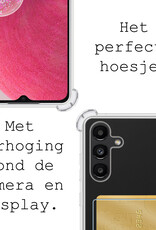 BASEY. Hoes Geschikt voor Samsung A13 5G Hoesje Shock Proof Case Hoes Met Screenprotector - Hoesje Geschikt voor Samsung Galaxy A13 5G Hoes Cover Shockproof - Transparant