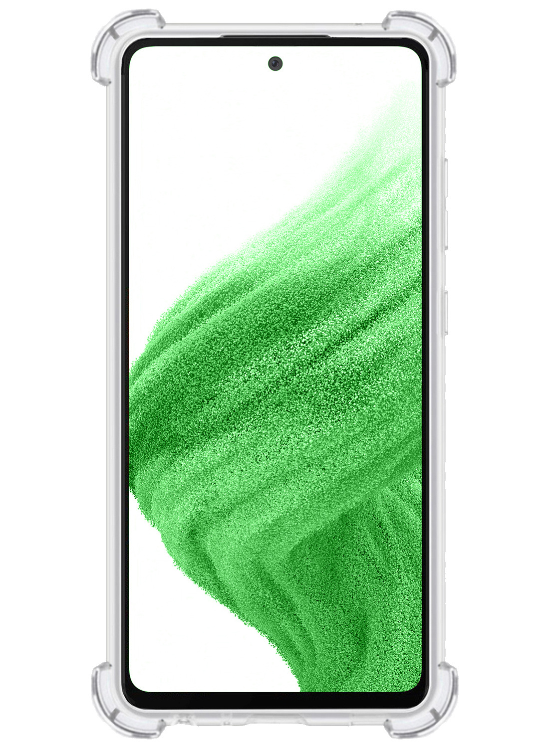 Samsung Galaxy A53 Hoesje Pasjeshouder Met 2x Screenprotector - Samsung Galaxy A53 Pas Houder Case Met 2x Beschermglas - Transparant