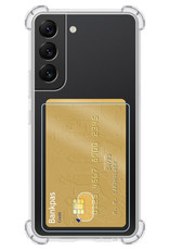 BASEY. Hoes Geschikt voor Samsung S22 Plus Hoesje Shock Proof Case Hoes Met 2x Screenprotector - Hoesje Geschikt voor Samsung Galaxy S22 Plus Hoes Cover Shockproof - Transparant