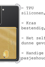 BASEY. Hoes Geschikt voor Samsung S22 Plus Hoesje Shock Proof Case Hoes Met 2x Screenprotector - Hoesje Geschikt voor Samsung Galaxy S22 Plus Hoes Cover Shockproof - Transparant