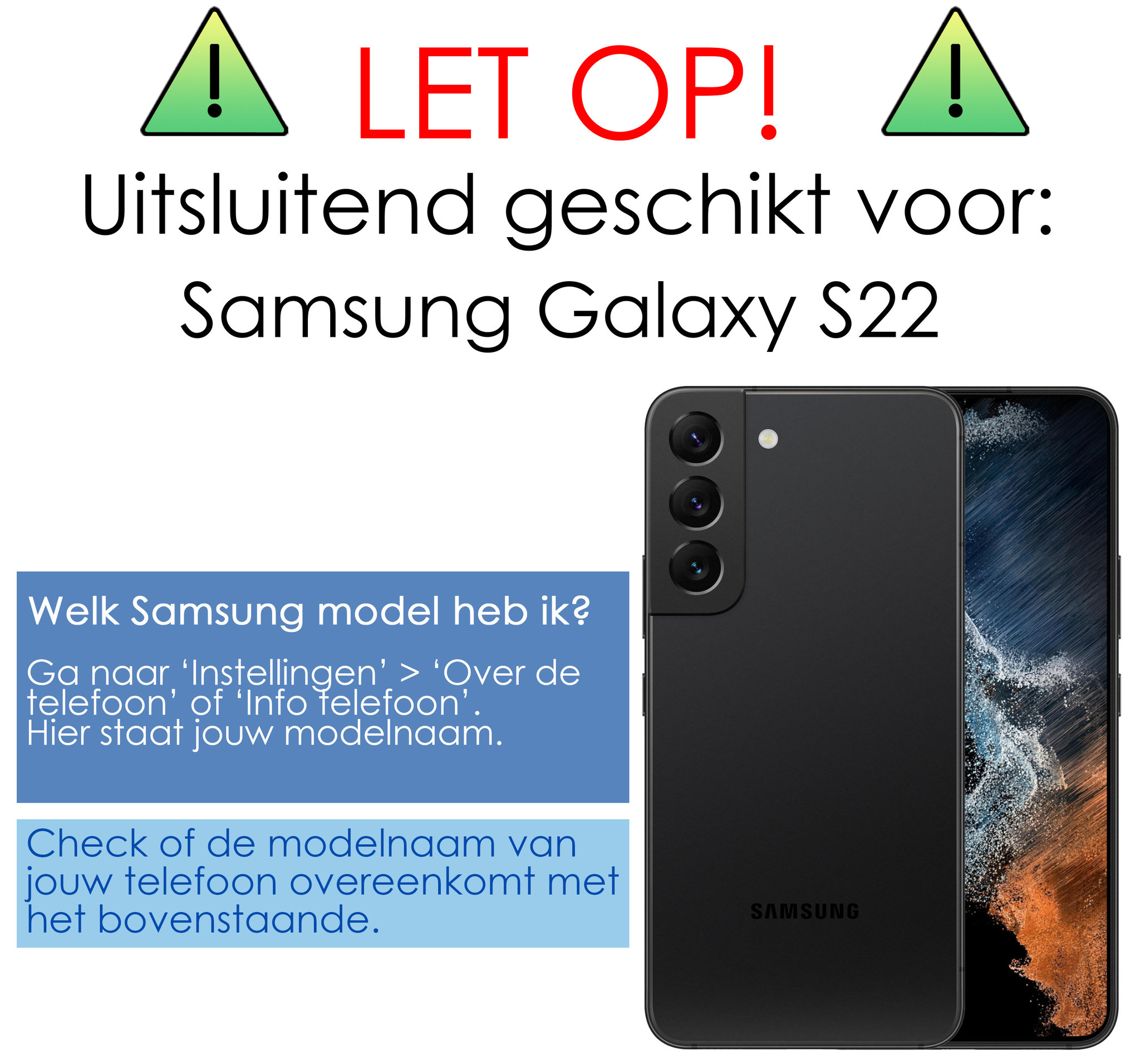 NoXx Samsung Galaxy S22 Plus Hoesje Transparant Cover Shock Proof Case Hoes Met Pasjeshouder En Screenprotector