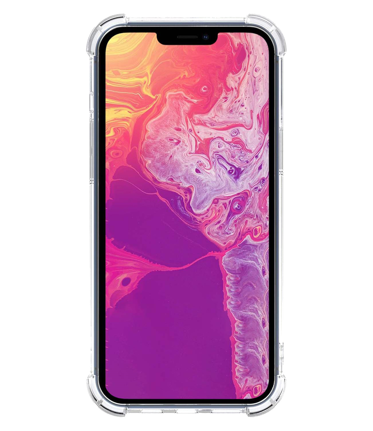 BASEY. Hoes Geschikt voor iPhone 13 Hoesje Shock Proof Case Hoes Met 2x Screenprotector - Hoesje Geschikt voor iPhone 13 Hoes Cover Shockproof - Transparant