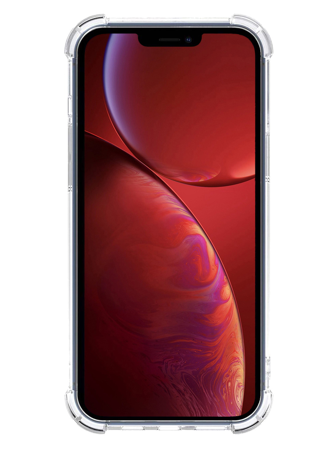 NoXx Hoes Geschikt voor iPhone 13 Pro Hoesje Pasjeshouder Cover Shock Proof Case Siliconen Hoes Met Kaarthouder Met 2x Screenprotector - Transparant