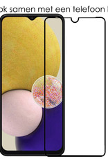 NoXx Hoes Geschikt voor Samsung A13 5G Hoesje Pasjeshouder Cover Shock Proof Case Siliconen Hoes Met Kaarthouder Met Screenprotector - Transparant