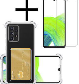 NoXx NoXx Samsung Galaxy A33 Hoesje Pashouder Met Screenprotector