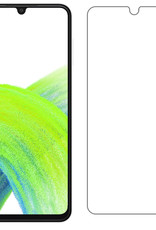 NoXx Hoes Geschikt voor Samsung A33 Hoesje Pasjeshouder Cover Shock Proof Case Siliconen Hoes Met Kaarthouder Met 2x Screenprotector - Transparant