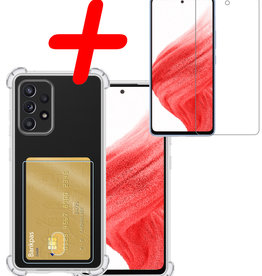 BASEY. BASEY. Samsung Galaxy A53 Hoesje Pashouder Met Screenprotector