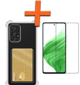 Nomfy Nomfy Samsung Galaxy A53 Hoesje Pashouder Met Screenprotector