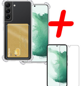 BASEY. BASEY. Samsung Galaxy S22 Hoesje Pashouder Met Screenprotector