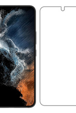 NoXx Hoes Geschikt voor Samsung S22 Hoesje Pasjeshouder Cover Shock Proof Case Siliconen Hoes Met Kaarthouder Met 2x Screenprotector - Transparant