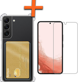Nomfy Nomfy Samsung Galaxy S22 Hoesje Pashouder Met Screenprotector