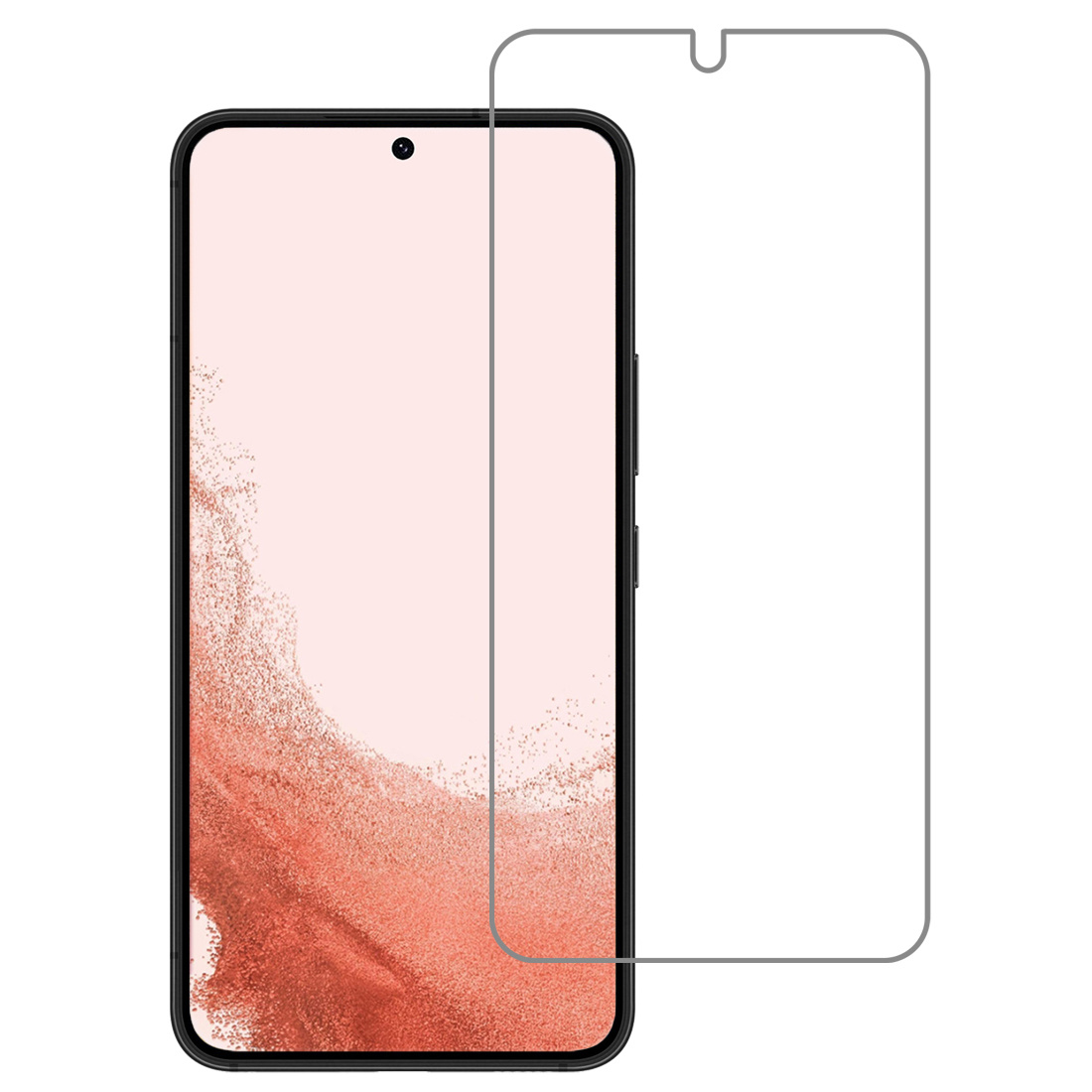 Nomfy Hoesje Geschikt voor Samsung S22 Hoesje Pasjeshouder Shockproof Pas Houder Met 2x Screenprotector - Hoesje Geschikt voor Samsung Galaxy S22 Hoes Met Kaarthouder - Transparant