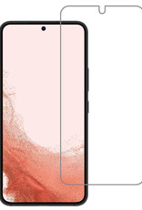 Nomfy Samsung Galaxy S22 Plus Hoesje Pasjeshouder Met Screenprotector - Samsung Galaxy S22 Plus Pas Houder Case Met Beschermglas - Transparant