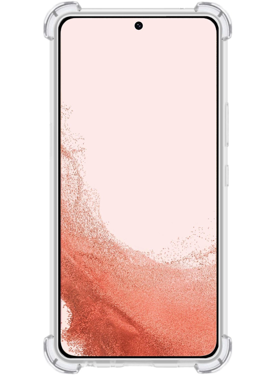 Nomfy Samsung Galaxy S22 Plus Hoesje Pasjeshouder Met Screenprotector - Samsung Galaxy S22 Plus Pas Houder Case Met Beschermglas - Transparant