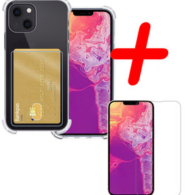BASEY. BASEY. iPhone 13 Hoesje Pashouder Met Screenprotector