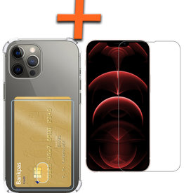 Nomfy Nomfy iPhone 13 Pro Hoesje Pashouder Met Screenprotector