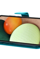 Nomfy Hoesje Geschikt voor Samsung A02s Hoes Bookcase Flipcase Book Cover - Hoes Geschikt voor Samsung Galaxy A02s Hoesje Book Case - Turquoise