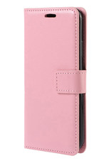 BASEY. Hoes Geschikt voor Samsung A02s Hoesje Bookcase Hoes Flip Case Book Cover - Hoesje Geschikt voor Samsung Galaxy A02s Hoes Book Case Hoesje - Lichtroze