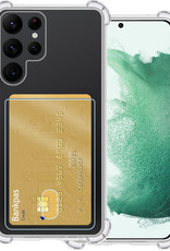 BASEY. Hoes Geschikt voor Samsung S22 Ultra Hoesje Shock Proof Case Hoes - Hoesje Geschikt voor Samsung Galaxy S22 Ultra Hoes Cover Shockproof - Transparant