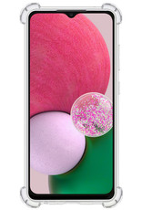 BASEY. Hoes Geschikt voor Samsung A13 4G Hoesje Shock Proof Case Hoes Siliconen - Hoesje Geschikt voor Samsung Galaxy A13 4G Hoes Cover Shockproof - Transparant - 2 Stuks