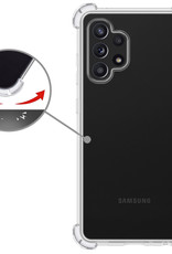 Nomfy Hoesje Geschikt voor Samsung A13 4G Hoesje Shock Proof Cover Case Shockproof - Hoes Geschikt voor Samsung Galaxy A13 4G Hoes Siliconen Back Case - Transparant