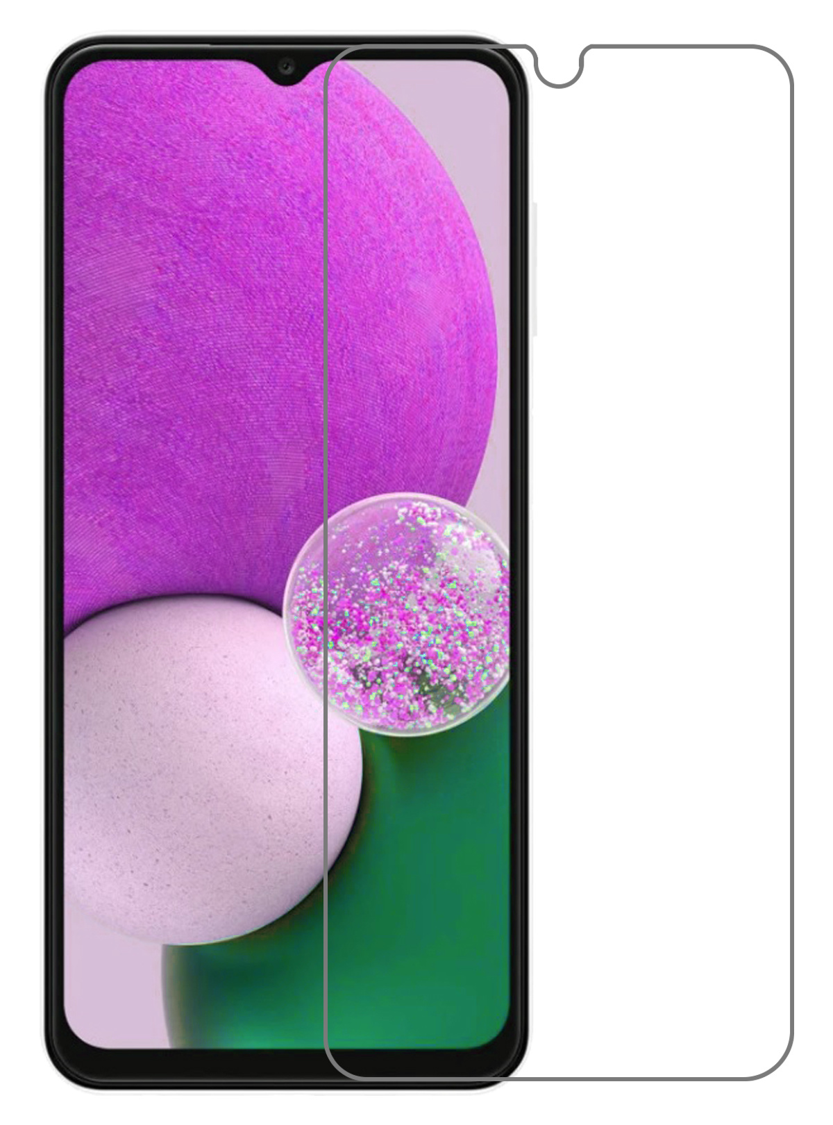 Nomfy Samsung Galaxy A13 4G Screenprotector Bescherm Glas - Samsung Galaxy A13 4G Screen Protector Tempered Glass