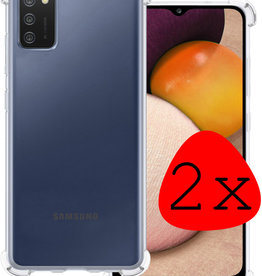 BASEY. BASEY. Samsung Galaxy A03s Hoesje Shockproof - Transparant - 2 PACK