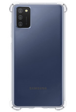 Nomfy Hoesje Geschikt voor Samsung A03s Hoesje Shock Proof Cover Case Shockproof - Hoes Geschikt voor Samsung Galaxy A03s Hoes Siliconen Back Case - Transparant