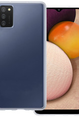 BASEY. Hoes Geschikt voor Samsung A03s Hoesje Siliconen Back Cover Case - Hoesje Geschikt voor Samsung Galaxy A03s Hoes Cover Hoesje - Transparant