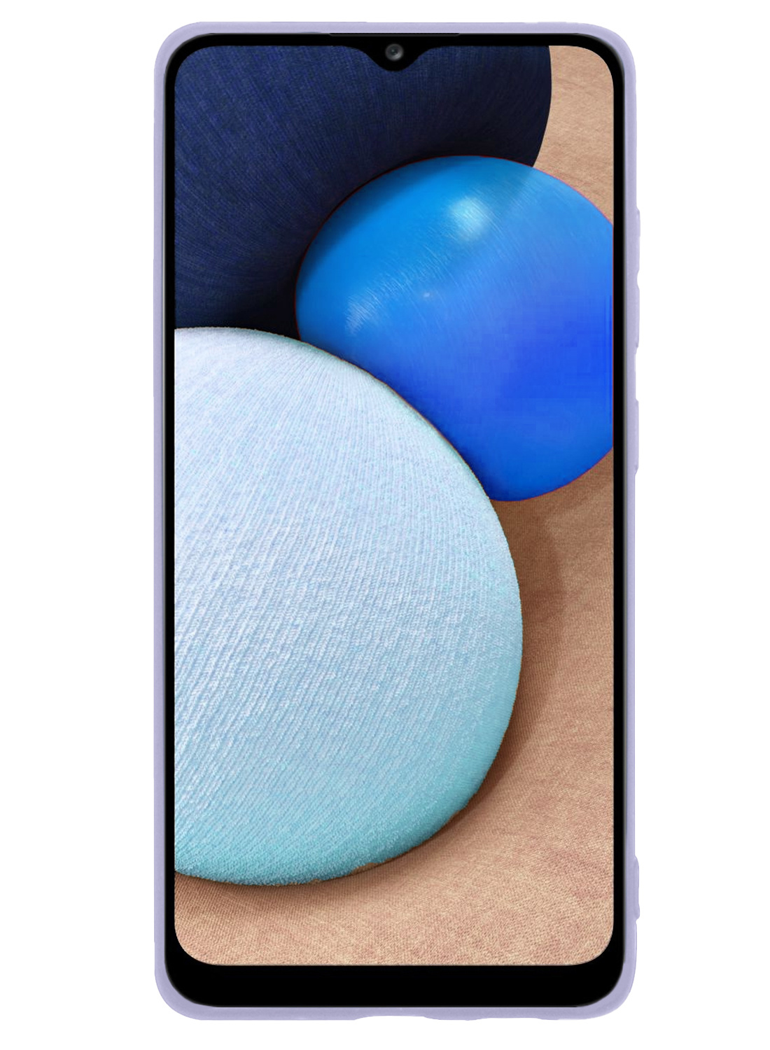 NoXx Hoes Geschikt voor Samsung A03s Hoesje Cover Siliconen Back Case Hoes - Lila