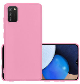 NoXx NoXx Samsung Galaxy A03s Hoesje Siliconen - Lichtroze