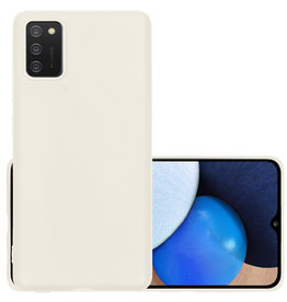 NoXx NoXx Samsung Galaxy A03s Hoesje Siliconen - Wit