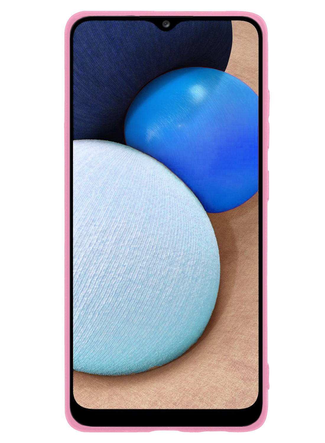 NoXx Hoes Geschikt voor Samsung A03s Hoesje Cover Siliconen Back Case Hoes - Lichtroze - 2x