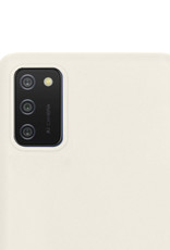 NoXx Hoes Geschikt voor Samsung A03s Hoesje Cover Siliconen Back Case Hoes - Wit - 2x