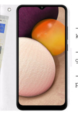 BASEY. Hoes Geschikt voor Samsung A03s Hoesje Bookcase Hoes Flip Case Book Cover - Hoesje Geschikt voor Samsung Galaxy A03s Hoes Book Case Hoesje - Wit