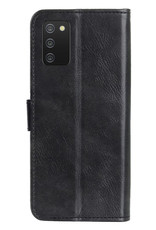 NoXx Hoes Geschikt voor Samsung A02s Hoesje Book Case Hoes Flip Cover Wallet Bookcase - Zwart