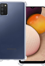 BASEY. Samsung Galaxy A02s Hoesje Shock Proof Case - Samsung Galaxy A02s Case Transparant Shock Hoes - Samsung Galaxy A02s Hoes Cover - Transparant
