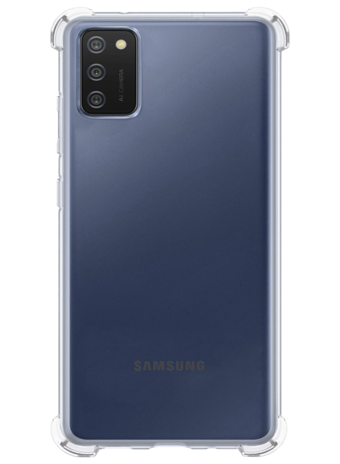 Nomfy Samsung Galaxy A02s Hoesje Shock Proof Transparant - Samsung Galaxy A02s Hoesje Transparant Case Shock - Samsung Galaxy A02s Transparant Shock Proof Back Case