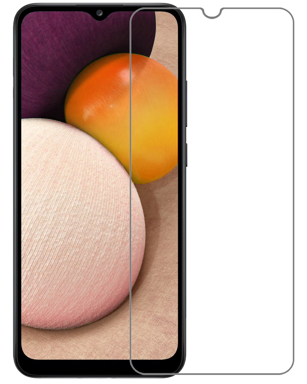 BASEY. Screenprotector Geschikt voor Samsung A02s Screenprotector Tempered Glass - Screenprotector Geschikt voor Samsung Galaxy A02s Beschermglas Screen Protector Glas