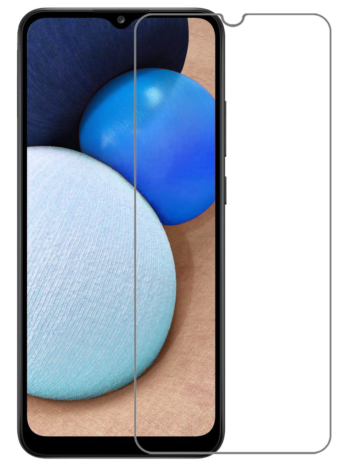 NoXx Screenprotector Geschikt voor Samsung A02s Screenprotector Tempered Glass Gehard Glas Beschermglas