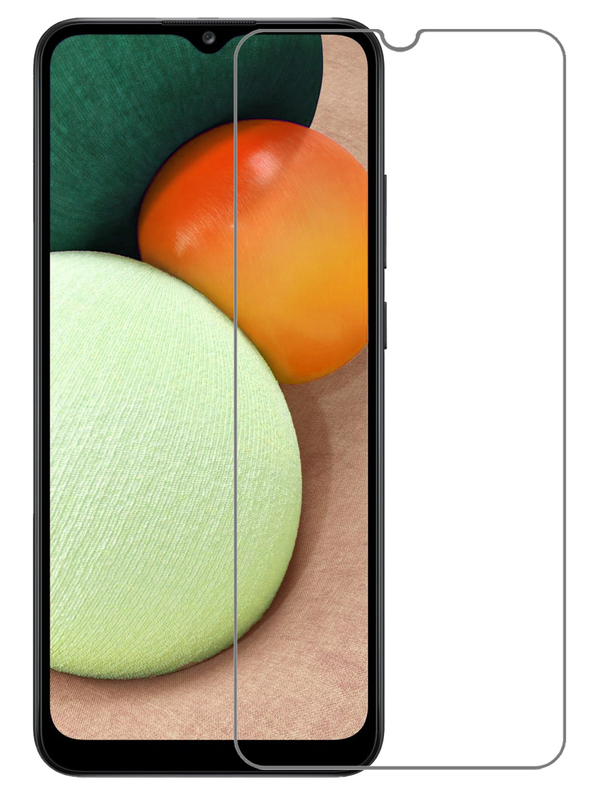 Nomfy Samsung Galaxy A02s Screenprotector Bescherm Glas - Samsung Galaxy A02s Screen Protector Tempered Glass
