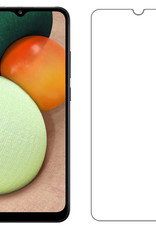 Nomfy Screenprotector Geschikt voor Samsung A02s Screenprotector Bescherm Glas Tempered Glass - Screenprotector Geschikt voor Samsung Galaxy A02s Screen Protector - 2 PACK