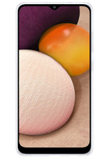 BASEY. Hoes Geschikt voor Samsung A02s Hoesje Siliconen Back Cover Case - Hoesje Geschikt voor Samsung Galaxy A02s Hoes Cover Hoesje - Transparant