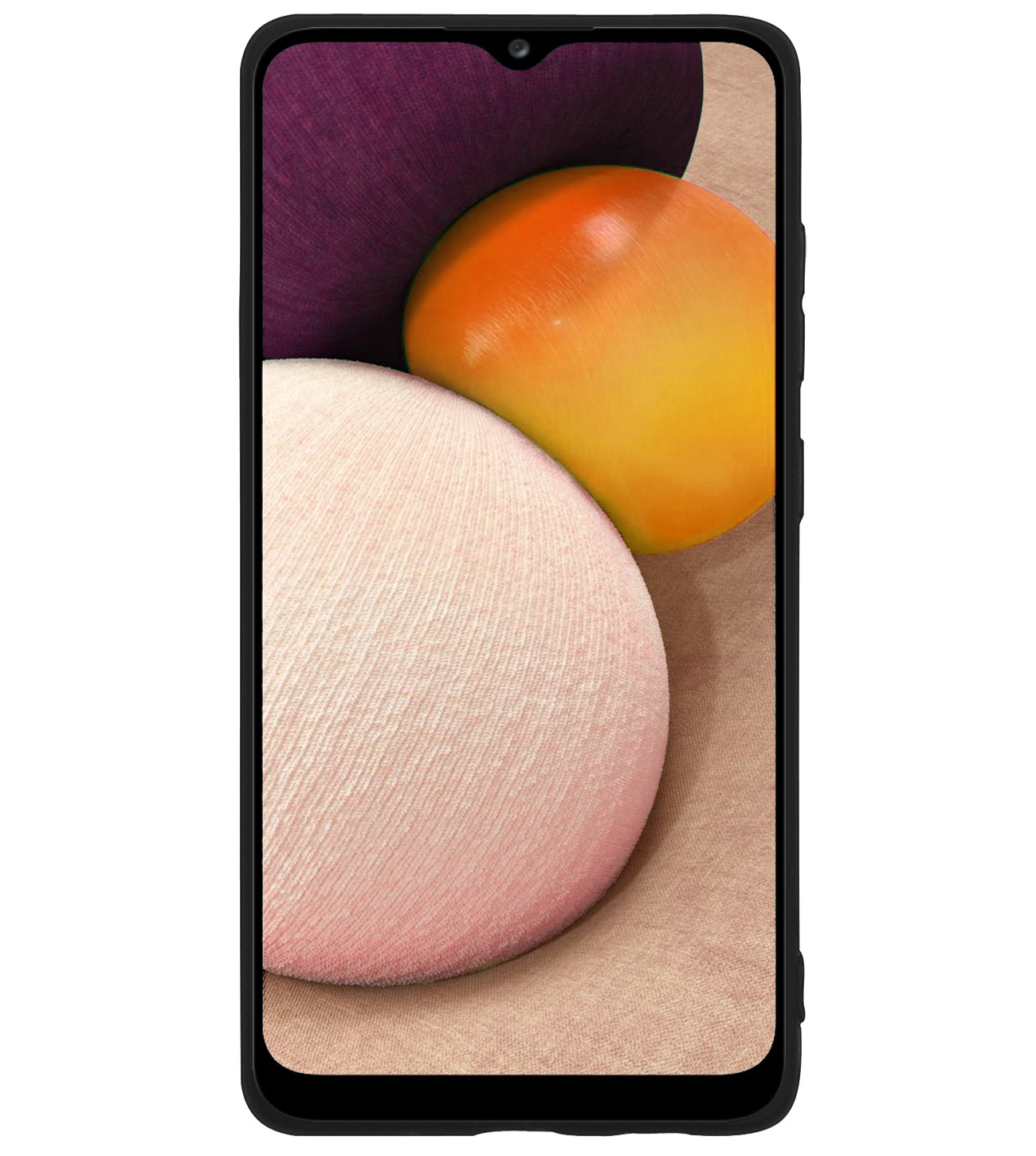 BASEY. Hoes Geschikt voor Samsung A02s Hoesje Siliconen Back Cover Case - Hoesje Geschikt voor Samsung Galaxy A02s Hoes Cover Hoesje - Zwart