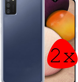 BASEY. BASEY. Samsung Galaxy A02s Hoesje Siliconen - Transparant - 2 PACK