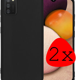 BASEY. BASEY. Samsung Galaxy A02s Hoesje Siliconen - Zwart - 2 PACK