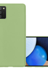 NoXx Hoes Geschikt voor Samsung A02s Hoesje Cover Siliconen Back Case Hoes - Groen