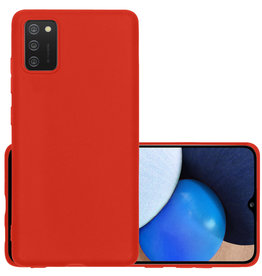 NoXx NoXx Samsung Galaxy A02s Hoesje Siliconen - Rood