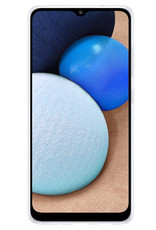 NoXx Hoes Geschikt voor Samsung A02s Hoesje Cover Siliconen Back Case Hoes - Transparant