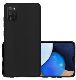 NoXx NoXx Samsung Galaxy A02s Hoesje Siliconen - Zwart